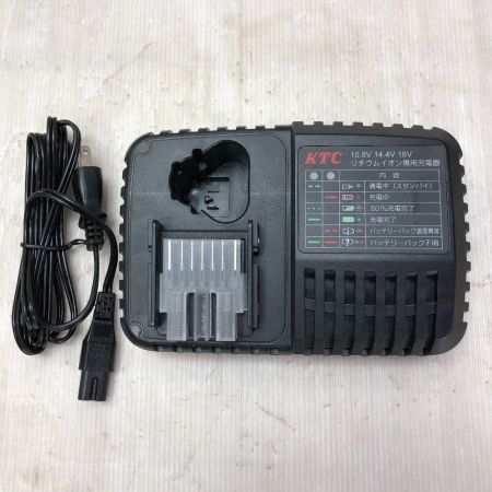  KTC ケーティーシー インパクトレンチ 電動工具 充電器・充電池1個・ケース付 18v JAE402 ブルー