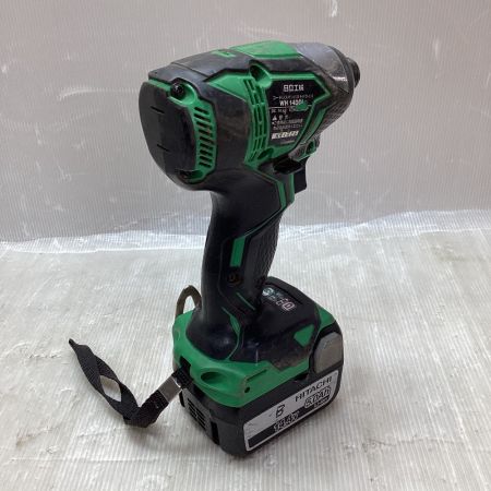  HITACHI 日立 インパクトドライバ 充電器・充電池2個・ケース付 14.4ｖ WH14DDL グリーン