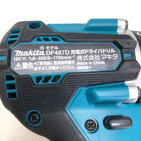  MAKITA マキタ 充電式ドライバドリル 18ｖ ケース付き DF487D ブルー