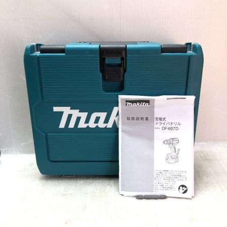  MAKITA マキタ 充電式ドライバドリル 18ｖ ケース付き DF487D ブルー