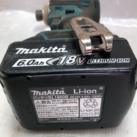  MAKITA マキタ 充電式インパクトドライバ 18ｖ充電器・充電池２個・ケース付 TD172DRGX ブルー