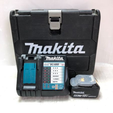  MAKITA マキタ 充電式インパクトドライバ 18ｖ充電器・充電池２個・ケース付 TD172DRGX ブルー