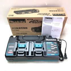 ◇◇ MAKITA マキタ 2口急速充電器 本体のみ DC40RB ブラック Sランク
