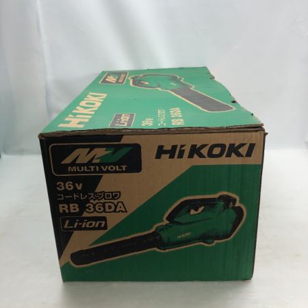  HiKOKI ハイコーキ ブロワ 充電器・充電池1個・ケース付 コードレス式 RB36DA グリーン