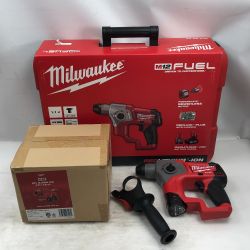 ◇◇ Milwaukee 電動工具 ハンマドリル 未使用品(S) 付属品完備 M12 CH-0C M12-18 NRG-302 レッド Sランク