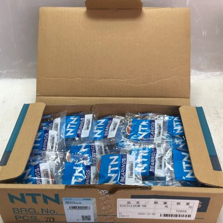  NTN ボールベアリング  内径12mm外径32mm幅10mm 50個セット 6201LLUCM/5K シルバー