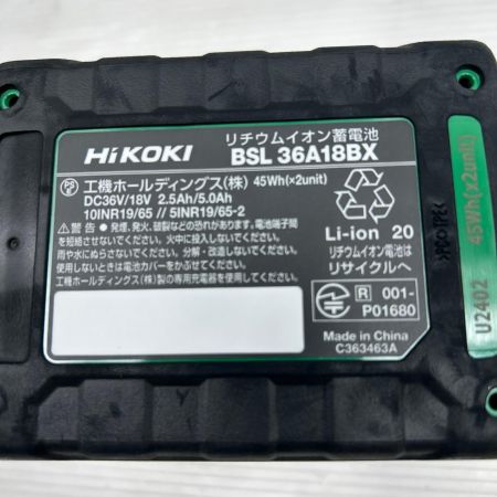HiKOKI ハイコーキ インパクトドライバ 未使用品(S) 付属品完備 コードレス式 WH36DD グリーン