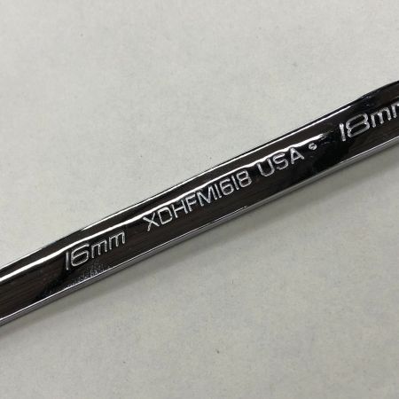  Snap-on スナップオン 工具 ハンドツール メガネレンチ XDHFM1618 シルバー