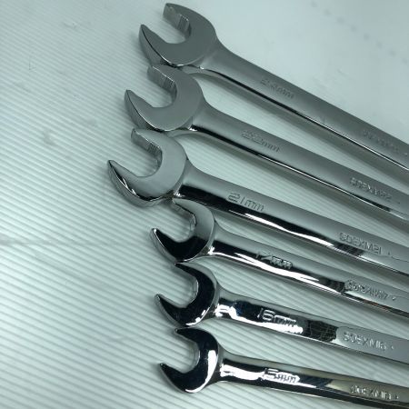  Snap-on スナップオン ハンドツール コンビネーションレンチセット 程度A SOEXM15~24 シルバー