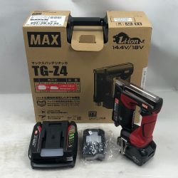 ◇◇ MAX マックス 電動工具 バッテリータッカー 未使用品(S) 付属品完備 TG-Z4-BC+25A レッド Sランク