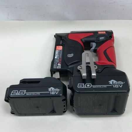  MAX マックス 電動工具 バッテリータッカー 未使用品(S) 付属品完備 TG-Z4-BC+25A レッド