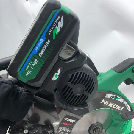  HiKOKI ハイコーキ スライド丸のこ 充電池1個付 コードレス式 C3606DRB グリーン×ブラック