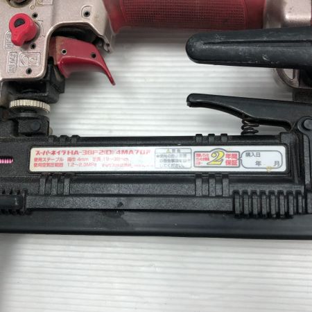  MAX マックス エアツール エアネイラ ケース付 HA-38F2 レッド