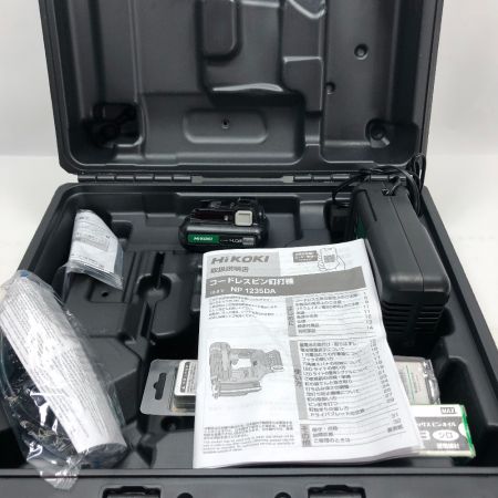  HiKOKI ハイコーキ コードレスピン釘打機 充電器・充電池1個・ケース付 コードレス式 NP1235DA グリーン