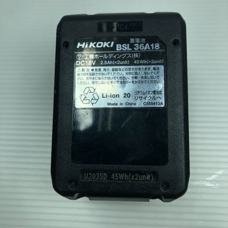  HiKOKI ハイコーキ 丸のこ 充電池1個付 コードレス式 C3605DA ブラック