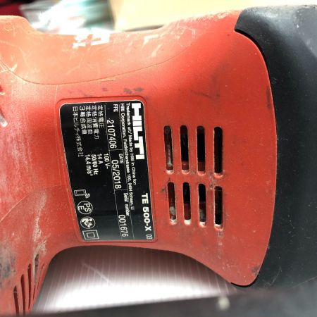  Hilti ヒルティ ハンマ ケース付 コード式 TE500-X レッド