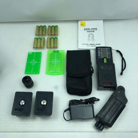  STS レーザー墨出し器 付属品完備 コードレス式 EAGL-440G ブラック