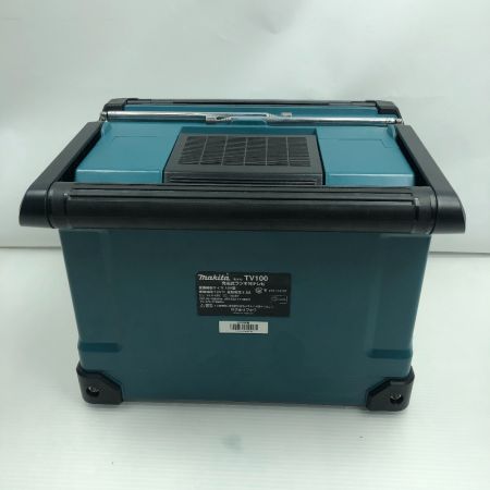  MAKITA マキタ バッテリー式ラジオ TV100 TV用アンテナ、リモコン、電源アダプタ TV100 ブルー