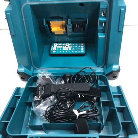  MAKITA マキタ バッテリー式ラジオ TV100 TV用アンテナ、リモコン、電源アダプタ TV100 ブルー