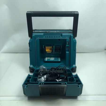  MAKITA マキタ バッテリー式ラジオ TV100 TV用アンテナ、リモコン、電源アダプタ TV100 ブルー