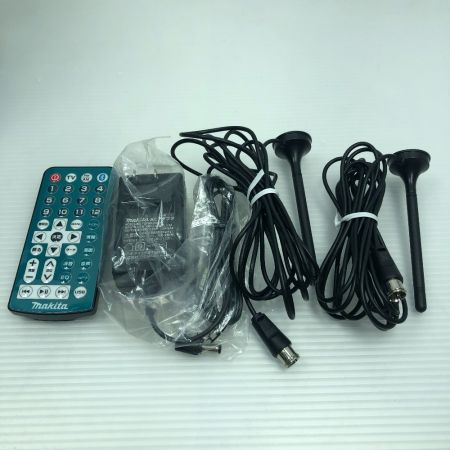  MAKITA マキタ バッテリー式ラジオ TV100 TV用アンテナ、リモコン、電源アダプタ TV100 ブルー