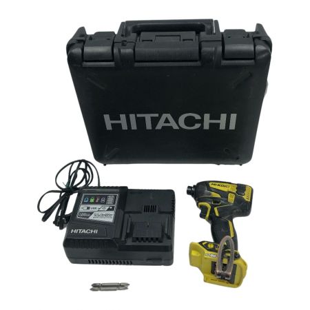  HiKOKI ハイコーキ インパクトドライバ ケース充電器付 コードレス式 WH36DA イエロー