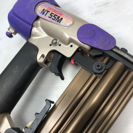  HITACHI 日立 仕上釘打ち エアツール 本体のみ NT55M パープル