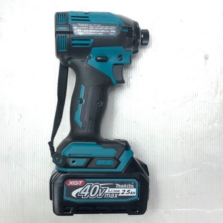  MAKITA マキタ 電動工具 インパクトドライバ 充電器・充電池2個・ケース付 コードレス式 TD002GRDX ブルー
