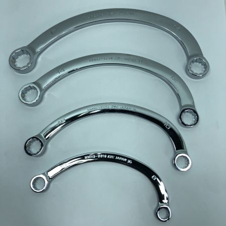  KTC ケーティーシー ハンドツール  ハーフムーンレンチセット  NTMH204 シルバー