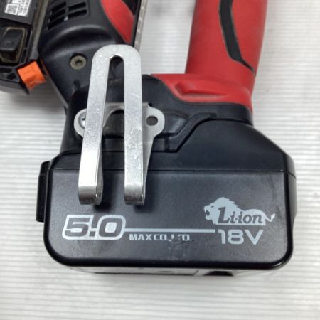  MAX マックス ピンネイラ 充電池1個・ケース付 コードレス式 TJ-35P4 レッド