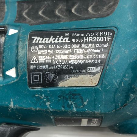  MAKITA マキタ ハンマドリル コード式 本体のみ HR2601F ブルー