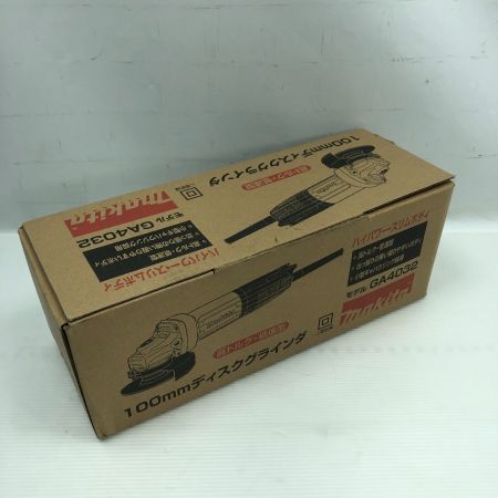 €€ MAKITA マキタ 電動工具 ディスクグラインダー コード式 GA4032 ブルー