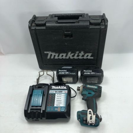  MAKITA マキタ インパクトドライバ 充電器・充電池2個・ケース付 電動工具 TD172D ブルー