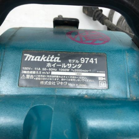  MAKITA マキタ ホイールサンダ 電動工具 コード式 9741 ブルー