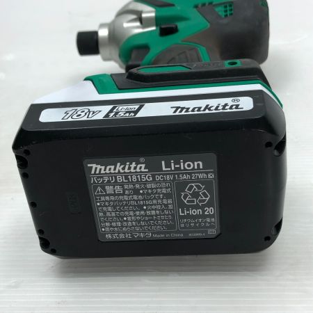  MAKITA マキタ インパクトドライバ 付属品完備 コードレス式 MTD002DSX グリーン