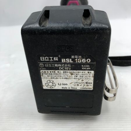  HITACHI 日立 インパクトドライバ 充電器・充電池1個・ケース付 コードレス式 WH18DDL パープル