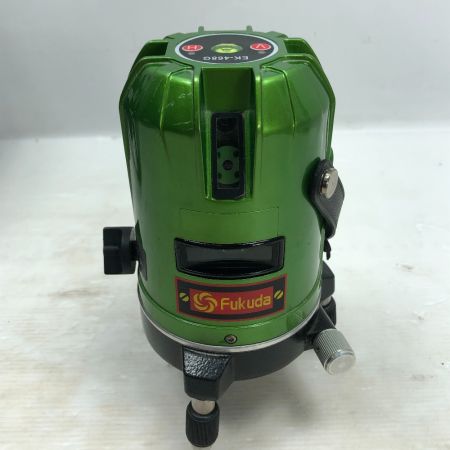  FUKUDA レーザー機器 レーザー墨出し器 付属品完備 コードレス式 EK-468G グリーン