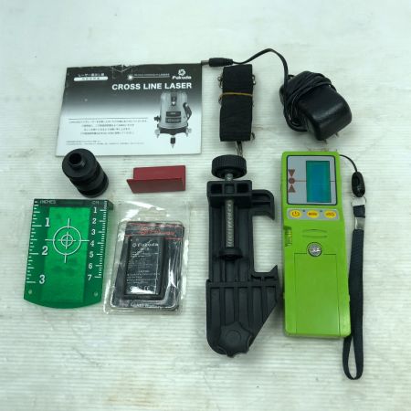  FUKUDA レーザー機器 レーザー墨出し器 付属品完備 コードレス式 EK-468G グリーン
