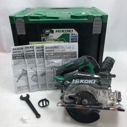 ◇◇ HiKOKI ハイコーキ 集塵丸のこ ケース付 コードレス式 C3605DYC グリーン Cランク