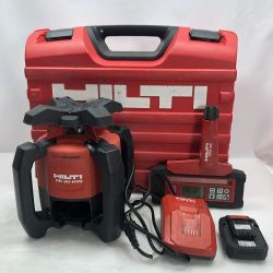 ◇◇ Hilti ヒルティ レーザーレベラー 充電器・充電池1個・ケース,受光器,説明書 コードレス式 12v PR30-HVS レッド Cランク