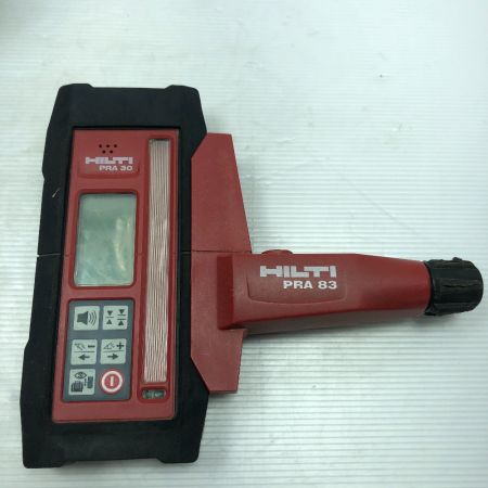  Hilti ヒルティ レーザーレベラー 充電器・充電池1個・ケース,受光器,説明書 コードレス式 12v PR30-HVS レッド