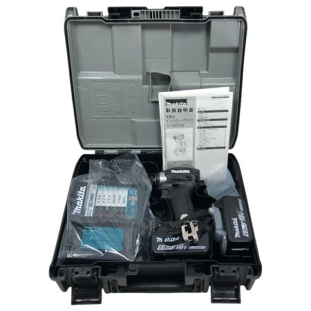  MAKITA マキタ 電動工具 インパクトドライバ 未使用品(S) 付属品完備 TD173DRGXB ブラック