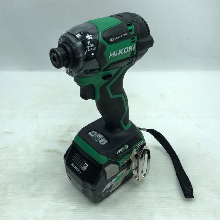  HiKOKI ハイコーキ インパクトドライバ  充電器・充電池2個・ケース付  WH36DC グリーン