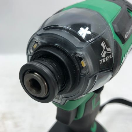  HiKOKI ハイコーキ インパクトドライバ  充電器・充電池2個・ケース付  WH36DC グリーン