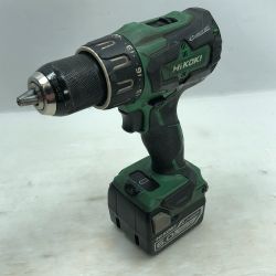 ◇◇ HiKOKI ハイコーキ ドライバドリル 充電池1個付 コードレス式 DV14DBSL グリーン Cランク