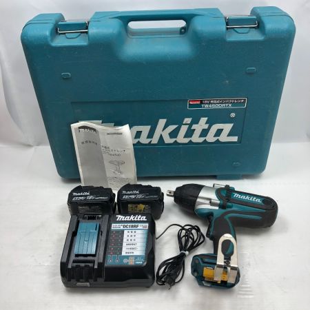  MAKITA マキタ インパクトレンチ 充電器・充電池2個・ケース付 コードレス式 TW450DRTX ブルー