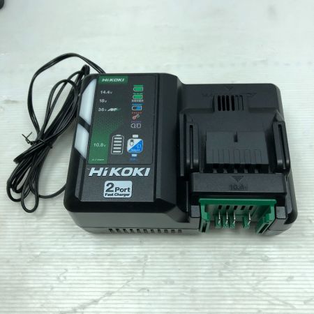  HiKOKI ハイコーキ インパクトドライバ 充電器・充電池2個・ケース付 コードレス式 WH36DD ブラック