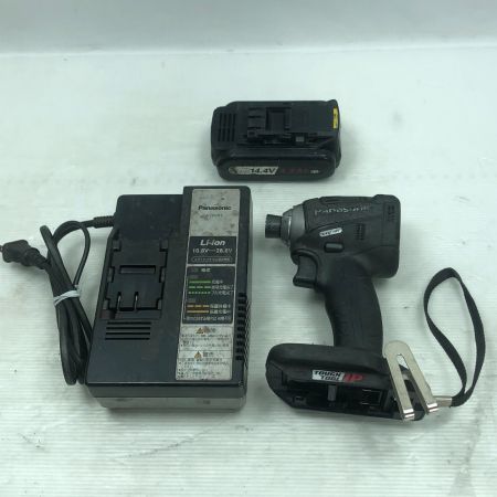  Panasonic パナソニック インパクトドライバ 充電器・充電池1個付 14.4v-18ｖ 1120107 EZ75A7 ブラック