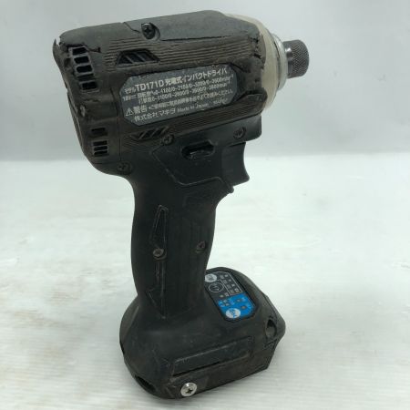  MAKITA マキタ インパクトドライバ 充電器・充電池2個・ケース付 コードレス式 TD171D ブラック