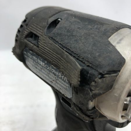  MAKITA マキタ インパクトドライバ 充電器・充電池2個・ケース付 コードレス式 TD171D ブラック